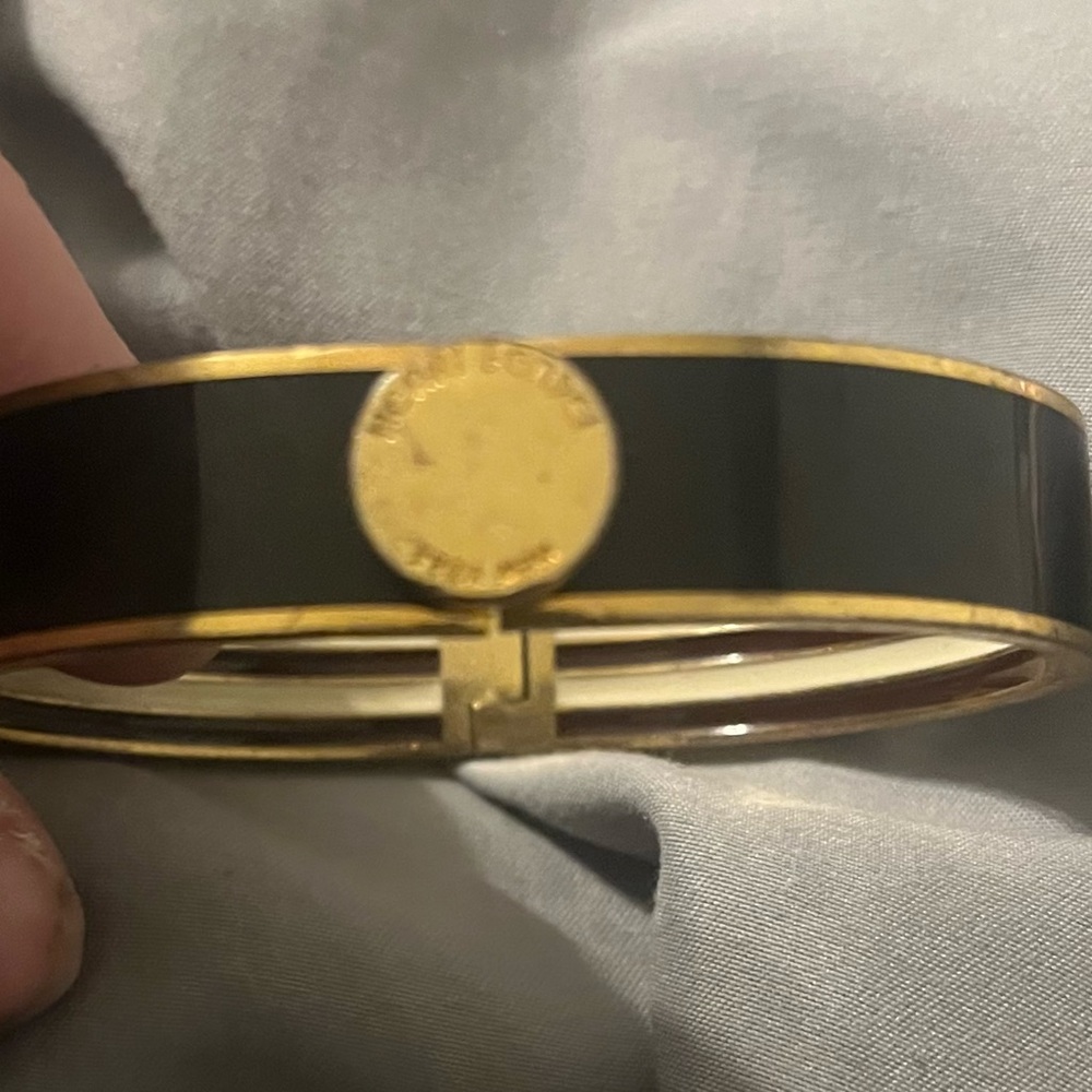 Henri Bendel Black and Gold Bangle